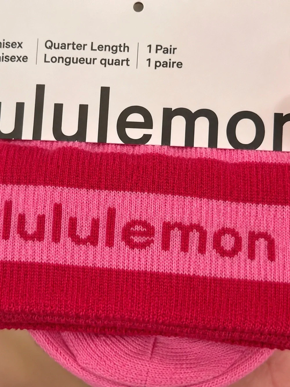 lululemon athletica Cable-Knit Women Socks - Pink and dark pink- brand new ✨